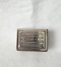 Silver plated matchbox for sale  LICHFIELD
