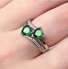 Silver ring double for sale  LONDON