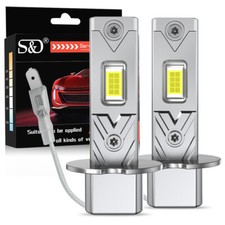 Kit de conversão de lâmpadas de neblina LED 2 peças H3 lâmpada DRL branca super brilhante 6500K 30W comprar usado  Enviando para Brazil