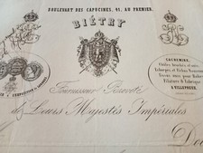 Second empire invoice d'occasion  Expédié en Belgium