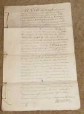 1795 indenture testament for sale  NORTHWICH