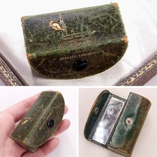 Vtg antique leather for sale  LONDON