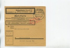 Deutsches reich paketkarte gebraucht kaufen  Berlin
