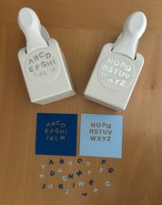 Usado, Punções de letras do alfabeto - Artesanato Martha Stewart - Conjunto de 2 ferramentas de scrapbooking comprar usado  Enviando para Brazil