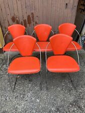 Sedie vintage arancioni usato  Legnano