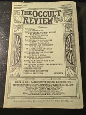 Rare! The Occult Review. November 1929. Ethel Archer Astral Projection Mediums comprar usado Rare! The Occult Review. November 1929. Ethel Archer Astral Projection Mediums comprar usado  Enviando para Brazil