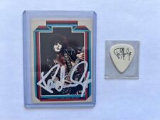 Cartão Donruss assinado por KISS Paul Stanley (1978) e palheta de guitarra comprar usado  Enviando para Brazil