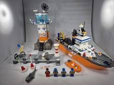 Używany, LEGO CITY 7739, statek ratunkowy i wieża straży przybrzeżnej, w tym OBA na sprzedaż  Wysyłka do Poland