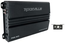 Rockville RVA-M3 V2 4000w pico/1000w RMS @ 1 Ohm amplificador mono amplificador de carro + remoto comprar usado  Enviando para Brazil