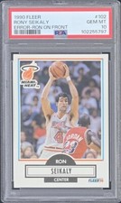 1990 Fleer Basketball Rony Seikaly cartão de erro com Michael Jordan PSA 10 em perfeito estado comprar usado  Enviando para Brazil