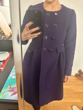 Manteau laine violine d'occasion  Le Vésinet