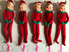 "Cortadora de rodilla vintage dulce cara de goma roja Pixie Elf on the Shelf 11""" segunda mano  Embacar hacia Argentina