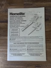 Homelite operators manual for sale  Marion
