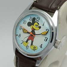 Relógio infantil vintage Mickey Mouse Disney corda manual comprar usado  Enviando para Brazil