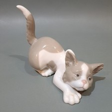 Lladro porcelain cat for sale  TAUNTON