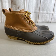 LL BEAN Hombres Maine Zapatos de Caza Talla 9 Marrón Oscuro 6 Pulgadas Botas de Pato De Colección Estados Unidos segunda mano  Embacar hacia Mexico
