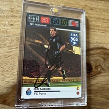 IKER CASILLAS ON CARD AUTOGRAPH PORTO REAL MADRID SPANIEN FIFA 365 PANINI WM EM comprar usado  Enviando para Brazil
