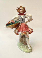 Statuina ceramica ragazza usato  Chiavari