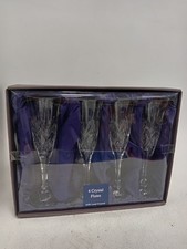 Vintage crystal flutes for sale  RUGBY