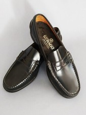 Sebago black leather for sale  FERNDOWN