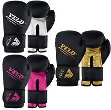 Edição De Cristal Unissex Velo Luvas De Boxe Em Couro Para Academia De Treino Muay Thai Mma, usado comprar usado  Enviando para Brazil