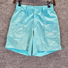 Shorts masculino AFTCO tamanho 28 náilon azul claro 8 polegadas costura interna pesca carga externa comprar usado  Enviando para Brazil