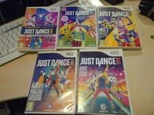 Nintendo Wii Just Dance lote de 5 juegos completos Pal España, usado comprar usado  Enviando para Brazil