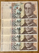 Banconote spagna 5000 usato  Abetone Cutigliano