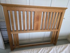 Solid oak headboard for sale  DERBY