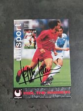 Autogramm AK Autogrammkarte Guiseppe Giannini AS Rom Roma Italien Uhlsport  comprar usado  Enviando para Brazil