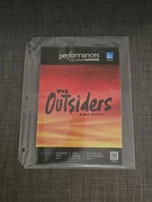 Outsiders playbill programme for sale  New York