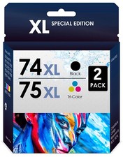 Cartuchos de tinta 74/75XL. Funciona com HP Deskjet comprar usado  Enviando para Brazil