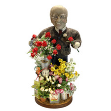 Escultura em tecido vintage "florista" novidade arte exclusiva decoração floricultura 1997 comprar usado  Enviando para Brazil