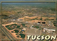 Vista aérea dos campos de beisebol Tucson Arizona para treinamento de primavera da MLB - Cartão postal comprar usado  Enviando para Brazil