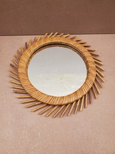 Miroir rond rotin d'occasion  Chambéry