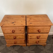 bedside drawers x 3 for sale  BEXLEYHEATH