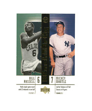 Marcas de bancada Mickey Mantle Bill Russell 2002-03 Upper Deck Superstars #B4 comprar usado  Enviando para Brazil