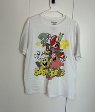 Camiseta Nickelodeon Bob Esponja Calça Quadrada Extra Grande Tamanho XL Gráfico Branco comprar usado  Enviando para Brazil