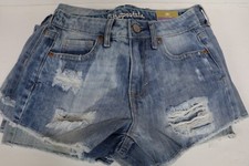 LOTE DE REVENDA 6 PARES DE SHORTS JEANS AZUL AEROPOSTALE CINTURA ALTA SHORTY DESTRUÍDO comprar usado  Enviando para Brazil