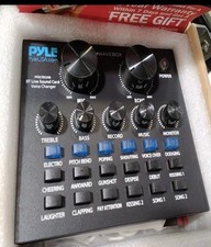 Placa de som Pyle PKSCRD208 Bluetooth mini interface de áudio mixer podcast comprar usado  Enviando para Brazil