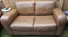 Leather sofa seater for sale  BRAINTREE