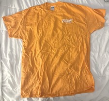Camiseta Miley Cyrus Bangerz LARANJA 2014 Tour CREW Roadie tamanho XL comprar usado  Enviando para Brazil