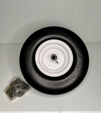 Pacote com 2 pneus e rodas 13x6,50-6 flat free – borracha maciça, ajuste universal. comprar usado  Enviando para Brazil
