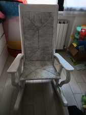 Sedia dondolo vintage usato  Modena