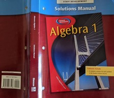 Algebra solutions manual for sale  North Smithfield