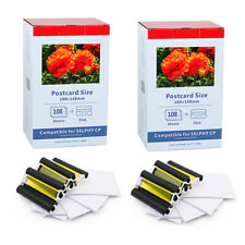 2 PK KP-108IN 3 x tinta y 108 hojas de papel para Canon Selphy CP900 CP910 CP1300 segunda mano  Embacar hacia Mexico