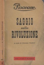 Saggio sulla rivoluzione. usato  Italia