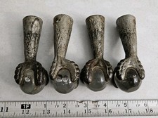 Conjunto de 4 pernas de mesa ou cadeira vintage garra de metal pés de águia bola de vidro com bolhas comprar usado  Enviando para Brazil