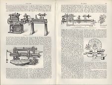 Lithografie 1905 drehbank gebraucht kaufen  Leipzig