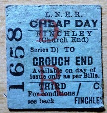 Lner railway ticket for sale  MARKET DRAYTON